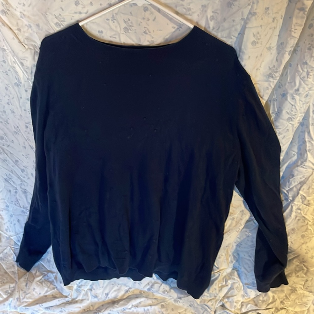 Fat Face Blue Bubble Crew Neck Sweater